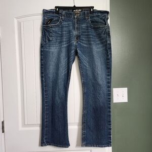 Ariat Rebar M4 Jeans Mens 38x30 DuraStretch Edge Relaxed Boot Cut Workwear #1